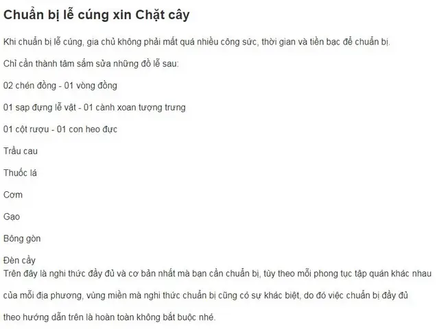Cẩm Nang Lễ Cúng Xin Hạ Cây: Bài Văn Khấn Và Những Điều Kiêng Kỵ Cần Biết