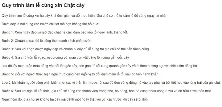 Cẩm Nang Lễ Cúng Xin Hạ Cây: Bài Văn Khấn Và Những Điều Kiêng Kỵ Cần Biết
