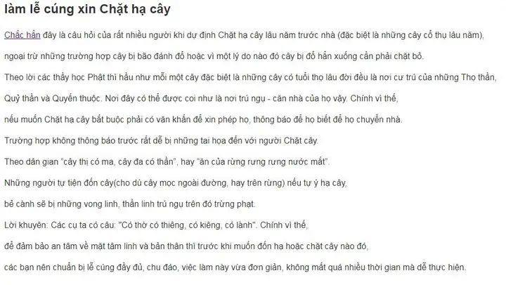 Cẩm Nang Lễ Cúng Xin Hạ Cây: Bài Văn Khấn Và Những Điều Kiêng Kỵ Cần Biết