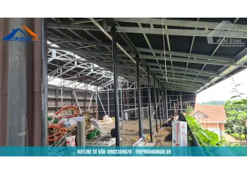 Giá Thi Công Nhà Khung Thép Tiền Chế Mini Làm Văn Phòng