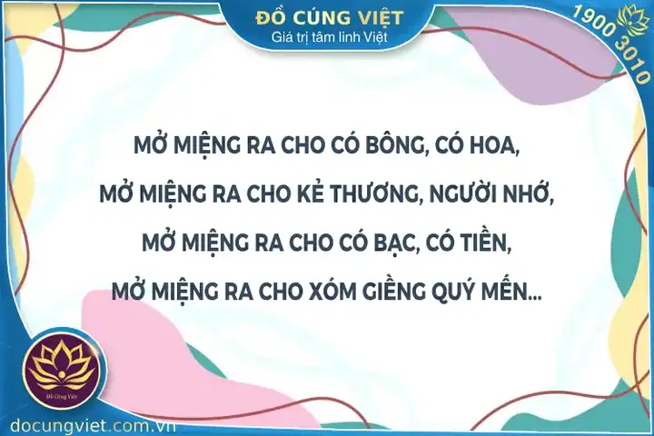 Mở Miệng Ra Cho Có Bông Có Hoa - Thơ Bắt Miếng Đầy Tháng ...