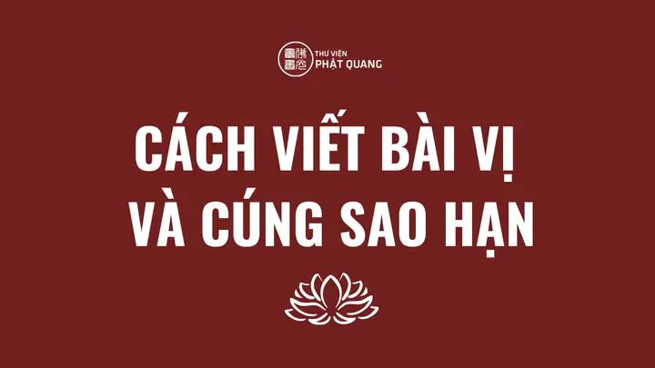 Cách Viết Bài Vị Và Cúng Sao Hạn - Chuyên Trang Sưu Lục Và Lưu Giữ ...