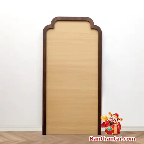 Vách Hậu Ban Thờ Ông Địa Có Đèn Led Bvh-004 | Banthantai.com