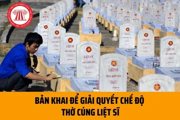 Mẫu Bản Khai Để Giải Quyết Chế Độ Thờ Cúng Liệt Sĩ 2023? Cách Xác ...