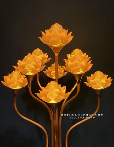 19 Đèn Thủy Lưu Ly Trang Trí Bàn Thờ Dtp-021