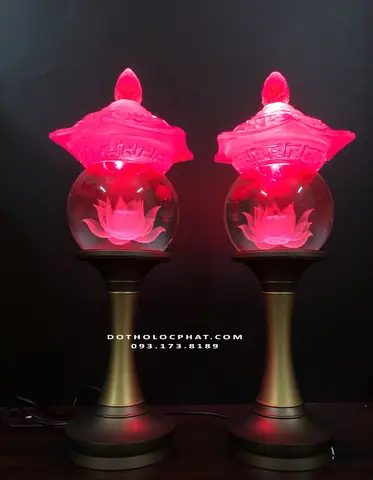 13 Đèn Thân Đồng Nắp Lưu Y Vuông Dtp-013