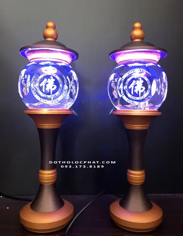 16 Đèn Chữ Phật 4 Cạnh Dtp-017