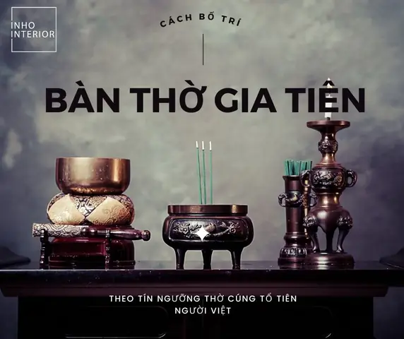Cách Bố Trí Bàn Thờ Gia Tiên - Theo Tín Ngưỡng Người Việt