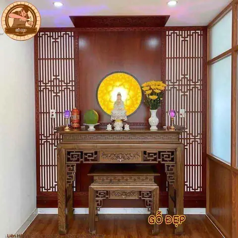 Bàn Thờ Phật Quan Âm Đẹp, Hiện Đại, Sang Trọng