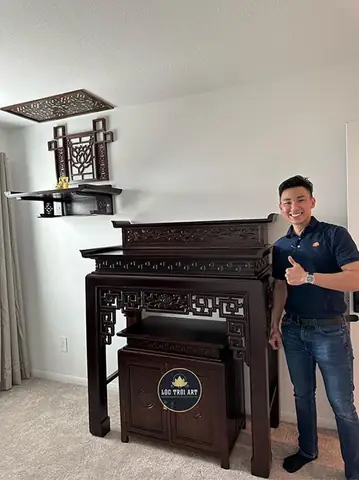Bàn Thờ Phật Và Gia Tiên Đẹp Tại Mỹ - Loctroiart