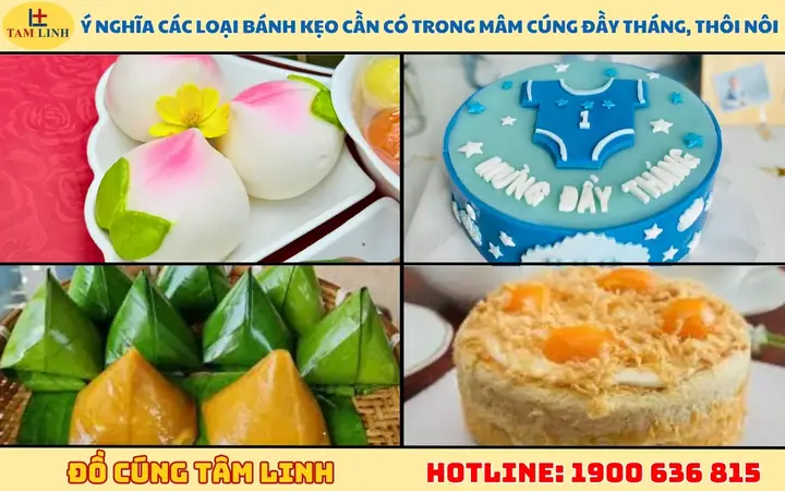 Top 10+ Loại Bánh Kẹo Cúng Đầy Tháng, Thôi Nôi Chuẩn Phong Tục 3 Miền Cho Bé