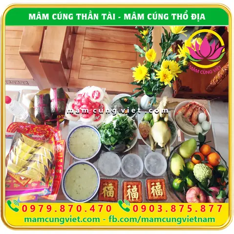Mâm Cúng Thần Tài ⭐️ Giá Rẻ Uy Tín Chất Lượng