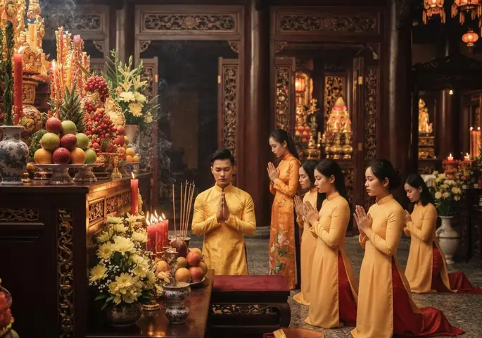 Văn Khấn Vua Cha Bát Hải Chuẩn Nhất: Lễ Vật, Cách Cúng Đền & Tại Gia