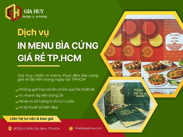 In Menu Bìa Cứng Giá Tốt, Sắc Nét & Bền Đẹp Tphcm