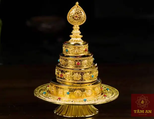 Bộ Cúng Dàng Mạn Đà La Cỡ Nhỏ Mạ Vàng (10cm) - Pháp Khí Mật ...