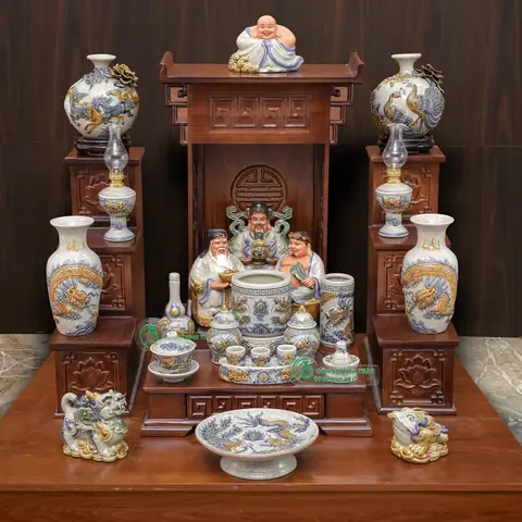 Bộ Đồ Thờ Ban Thần Tài – Tổng Kho Gốm Sứ Tâm Linh Phong ...
