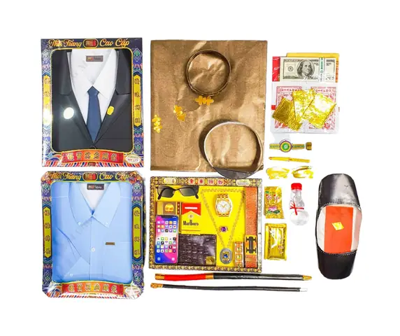 Bộ Lễ Quần Áo Tiền Vàng Mã Cúng Giỗ Bố, Ông, Cụ Ông – Set Cao ...