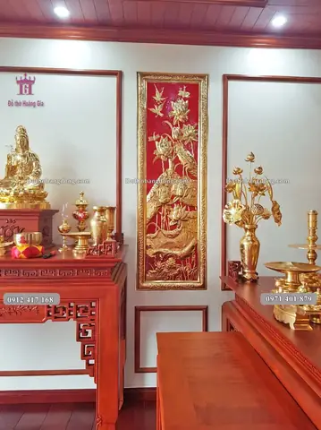 Top Các Bộ Đồ Thờ Cúng Bằng Đồng Mạ Vàng Đẹp, Sang Trọng Nhất