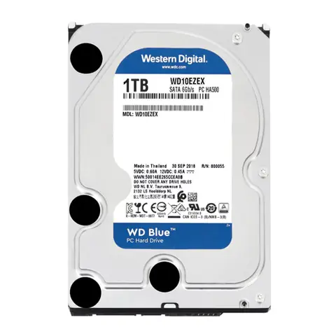Ổ Cứng Hdd Wd Blue 1tb Wd10ezex Sata3 6gb/s, 7200rpm
