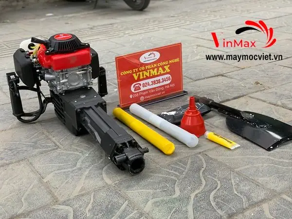 Máy Bứng Gốc Cây, Máy Đục Betong Chạy Xăng Kawasaki Kw2400 ...