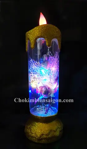 Đèn Cầy Led Điện Tử Nhiều Màu