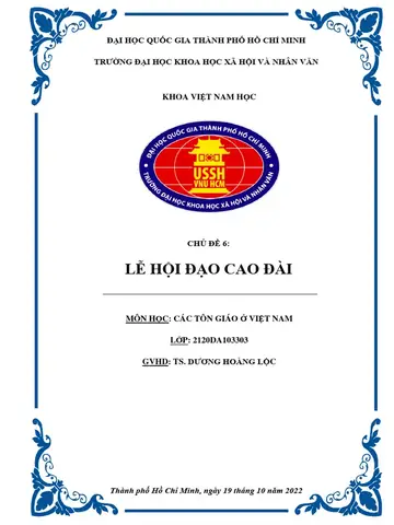 Lễ Hội Đạo Cao Đài | Pdf