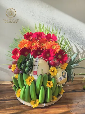 Mâm Hoa Quả Cúng Rằm Mồng Một Hàng Tháng - Tâm Đồ Lễ