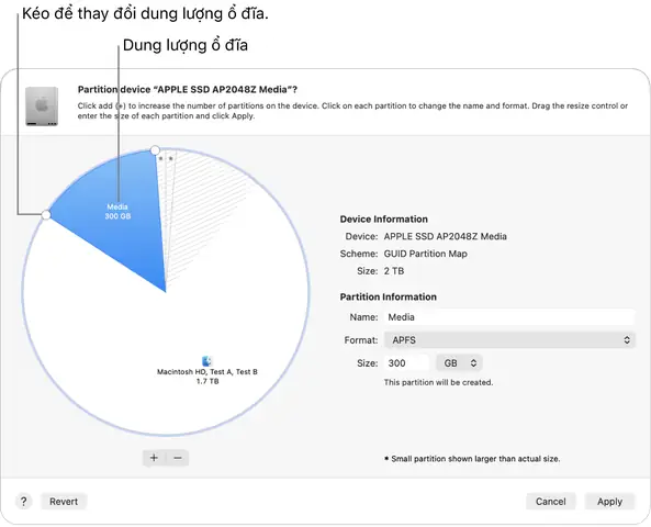 Phân Vùng Ổ Đĩa Vật Lý Trong Tiện Ích Ổ Đĩa Trên Máy Mac - Bộ Phận ...