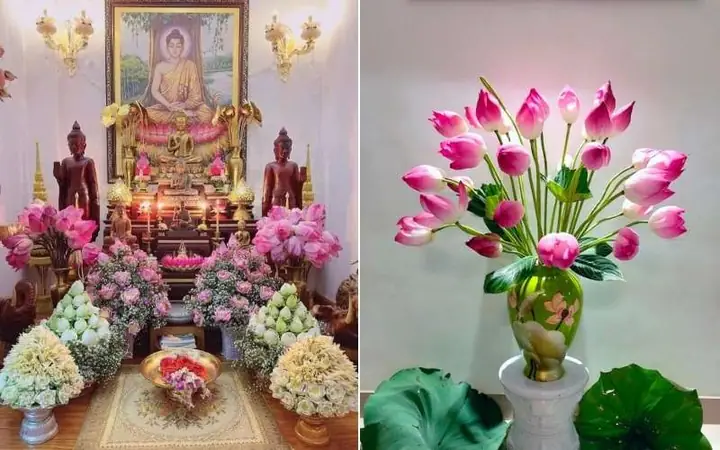 Cẩm Nang 20+ Cách Cắm Hoa Sen Trên Bàn Thờ Cúng Phật Đẹp, Đơn Giản Và Tươi Lâu