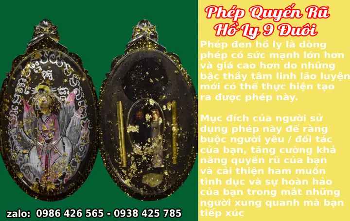 Bùa Thu Hút Quyến Rũ Hồ Ly 9 Đuôi