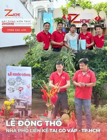 Ký Hợp Đồng & Động Thổ Xây Nhà Phố Liền Kề Tại Gò Vấp