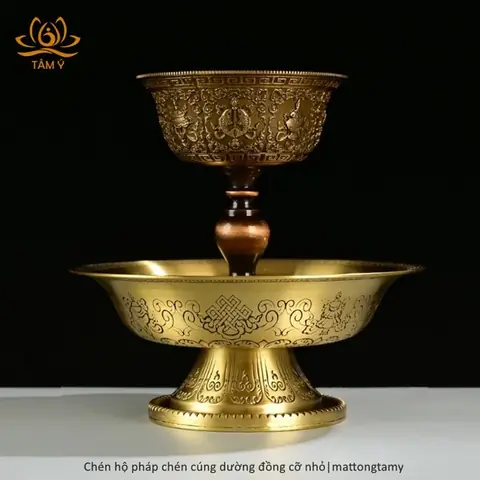 Bộ Chén Cúng Hộ Pháp, Serkyem, Chén Cúng Dường Bằng Đồng ...