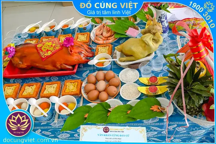 Mâm Cúng Đầy Cữ Bé Trai 7 Ngày Và Bé Gái 9 Ngày - Đồ Cúng Việt