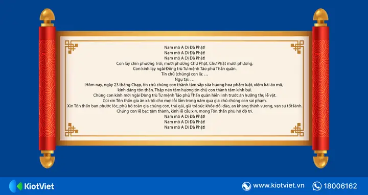 Văn Khấn Ông Công, Ông Táo Chuẩn Nhất