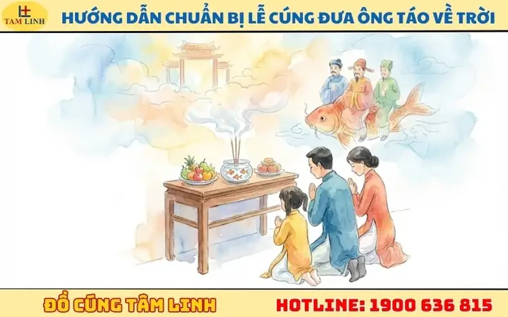 Cẩm Nang Chi Tiết Về Lễ Cúng Ông Táo Về Trời Cho Gia Chủ