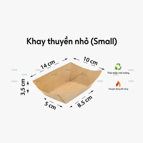 Khay Thuyền Giấy Nhỏ | Liên Hệ Cogi 0868 080870 & 0384 964 933