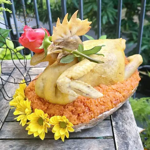 Mẹt Xôi Gà Hoa Hồng Dịp Cúng Giỗ, Ngày Rằm Và Mồng Một - Tâm Đồ Lễ