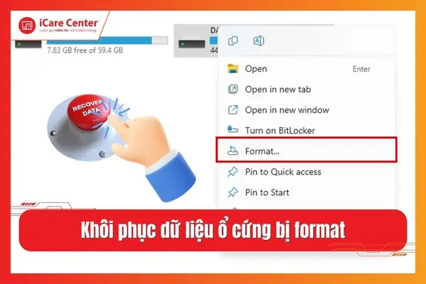 Cách Khôi Phục Dữ Liệu Ổ Cứng Bị Format Hiệu Quả Tại Nhà