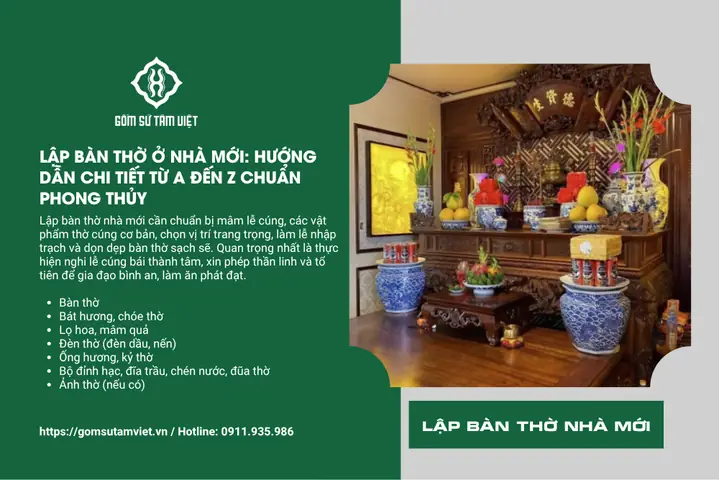 Lập Bàn Thờ Ở Nhà Mới: Hướng Dẫn Chi Tiết Từ A Đến Z Chuẩn ...