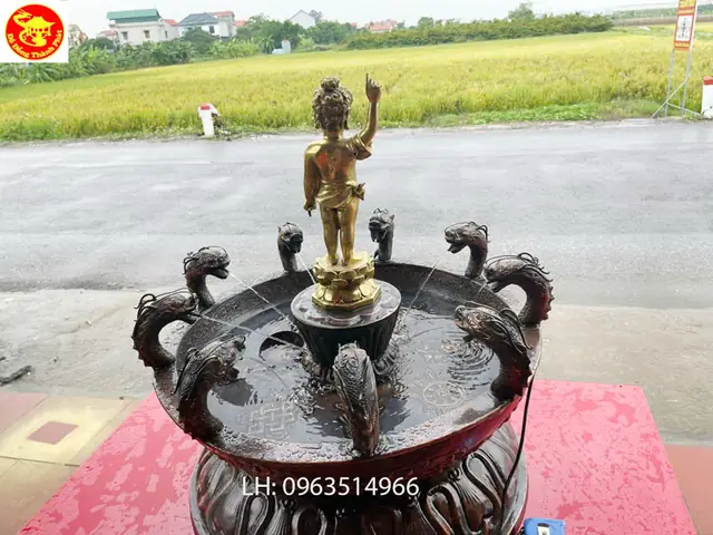 Cháº­u Táº¯m Pháº­t Báº±ng Äá»ng Äáº¹p Cho Nhã Chã U