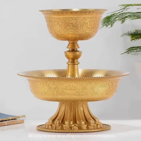 Bộ Chén Cúng Hộ Pháp, Serkyem, Chén Cúng Dường Bằng Đồng ...
