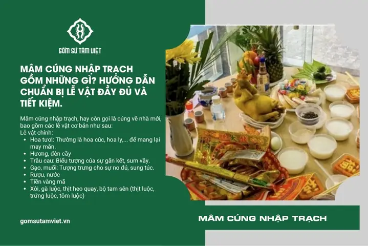 Mâm Cúng Nhập Trạch Gồm Những Gì? Hướng Dẫn Chuẩn Bị Lễ ...