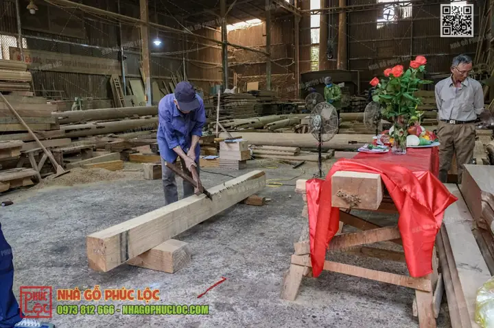 Phạt Mộc Nhà Thờ Họ 3 Gian Có Hậu Cung Tại Nghĩa Hưng – Nam Định