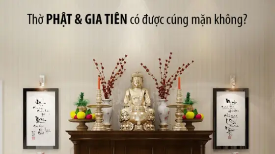 Thờ Phật Tại Gia Và Gia Tiên Có Được Cúng Mặn Không?