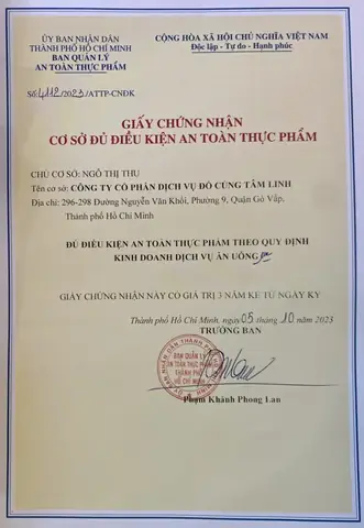 Cam Kết Từ Đồ Cúng Tâm Linh