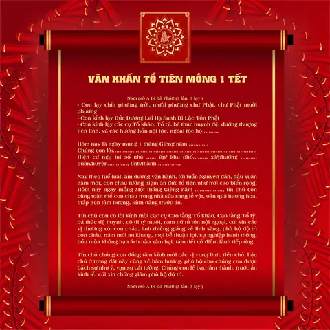 Tổng Hợp Những Văn Khấn Mùng 1 Tết 2026 Chuẩn Nhất