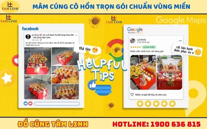 Mâm Cúng Cô Hồn Trọn Gói Chuẩn Vùng Miền