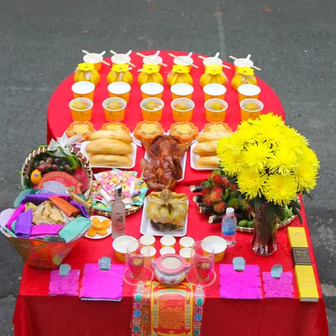 Mâm Cúng Cô Hồn 2999k (gà + Vịt Quay) Ch2k9gv