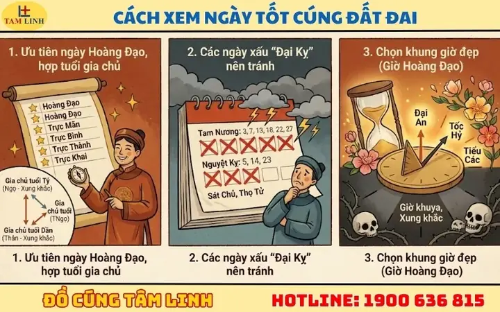 Cách Xem Ngày Tốt Cúng Đất Đai