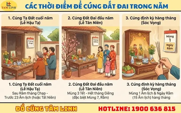 Các Thời Điểm “vàng” Để Cúng Đất Đai Trong Năm